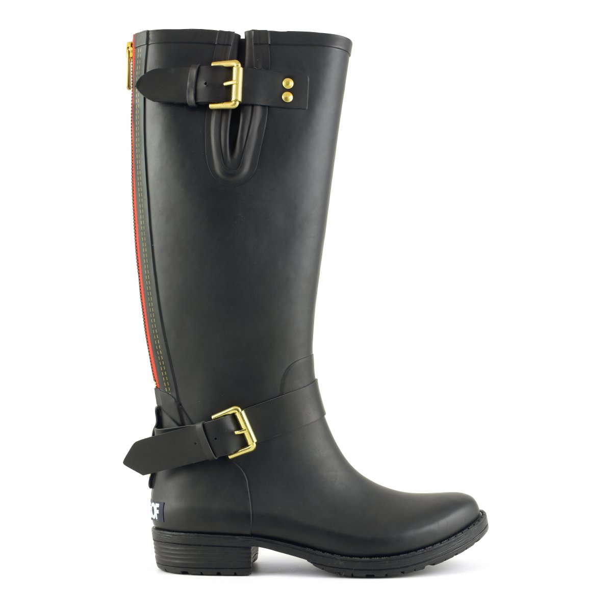 Long rubber rain-boot with side zip - New Arrivals Colors of California ...