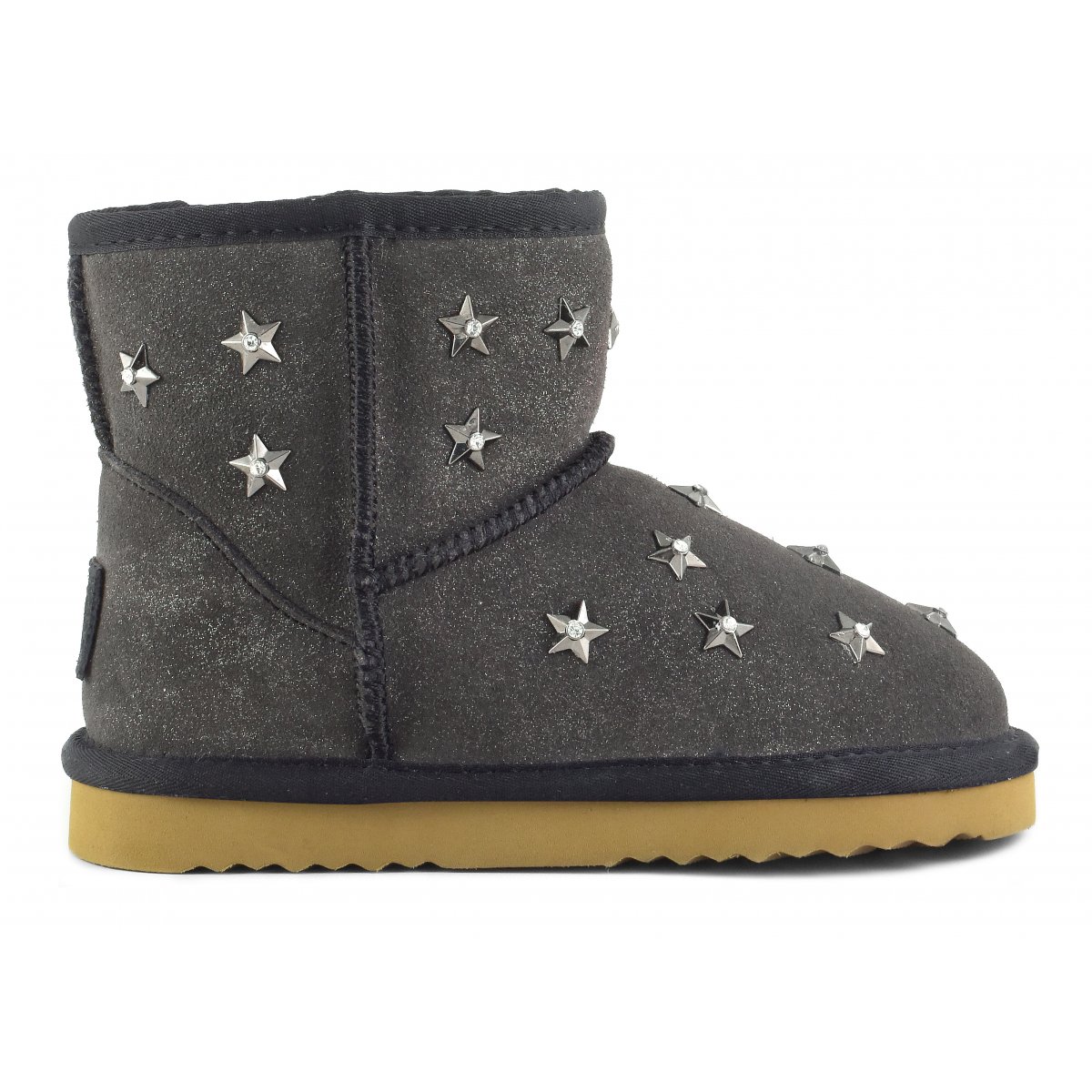 Leather ugg with star-studs - Kid Colors of California Children