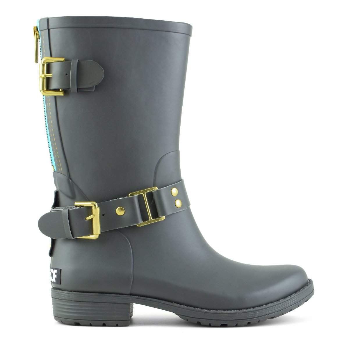calf height rain boots