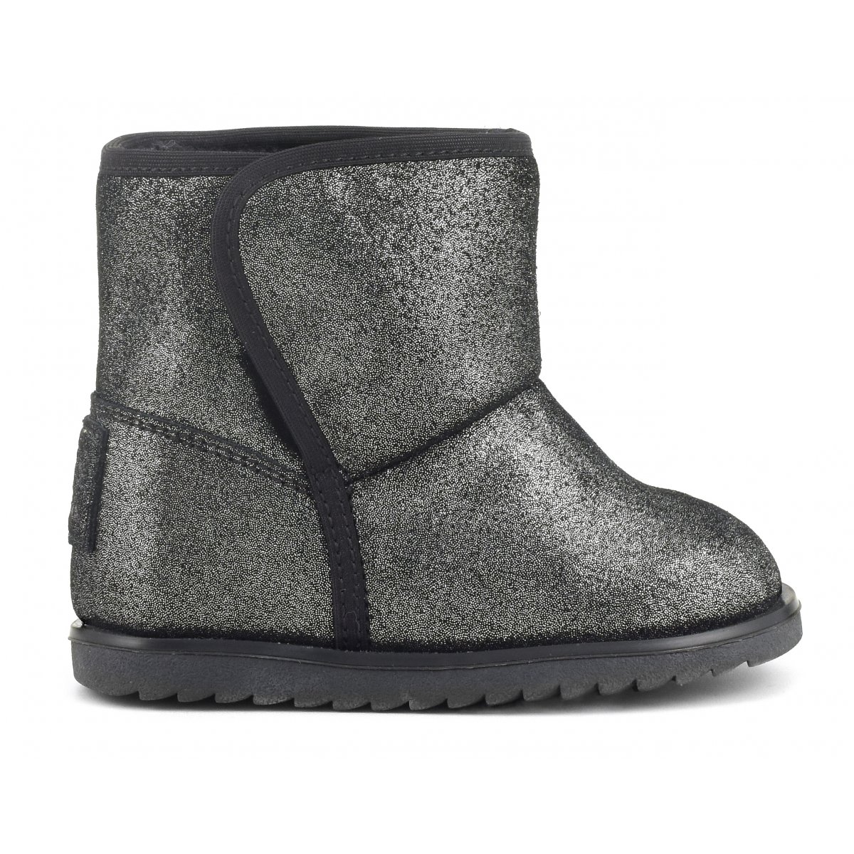 Bottes de neige en daim pailleté
