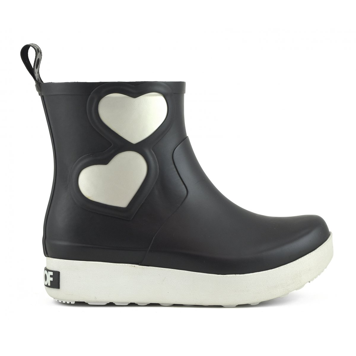 Chelsie rainboot with hearts