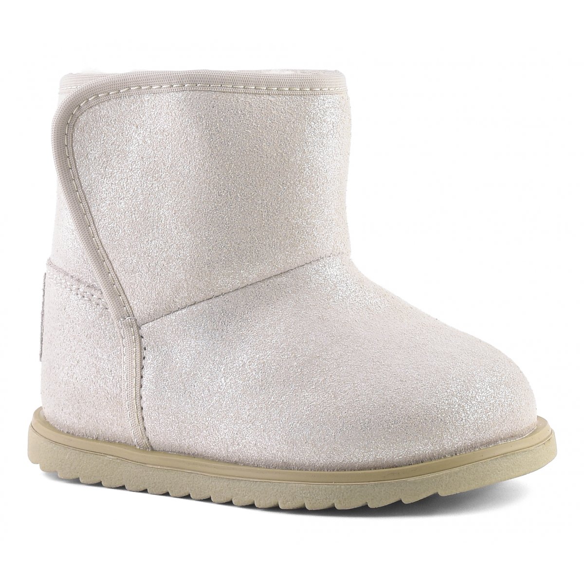 Bottes de neige en daim pailleté