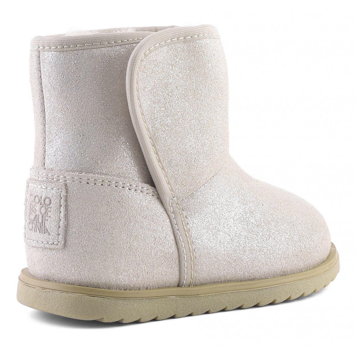 Bottes de neige en daim pailleté