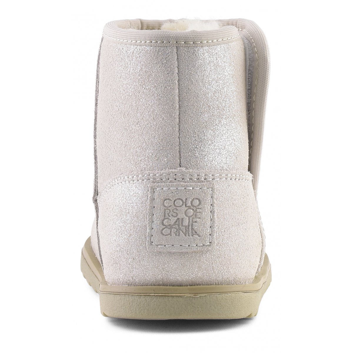 Bottes de neige en daim pailleté