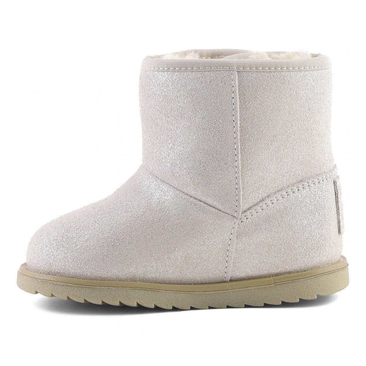 Bottes de neige en daim pailleté