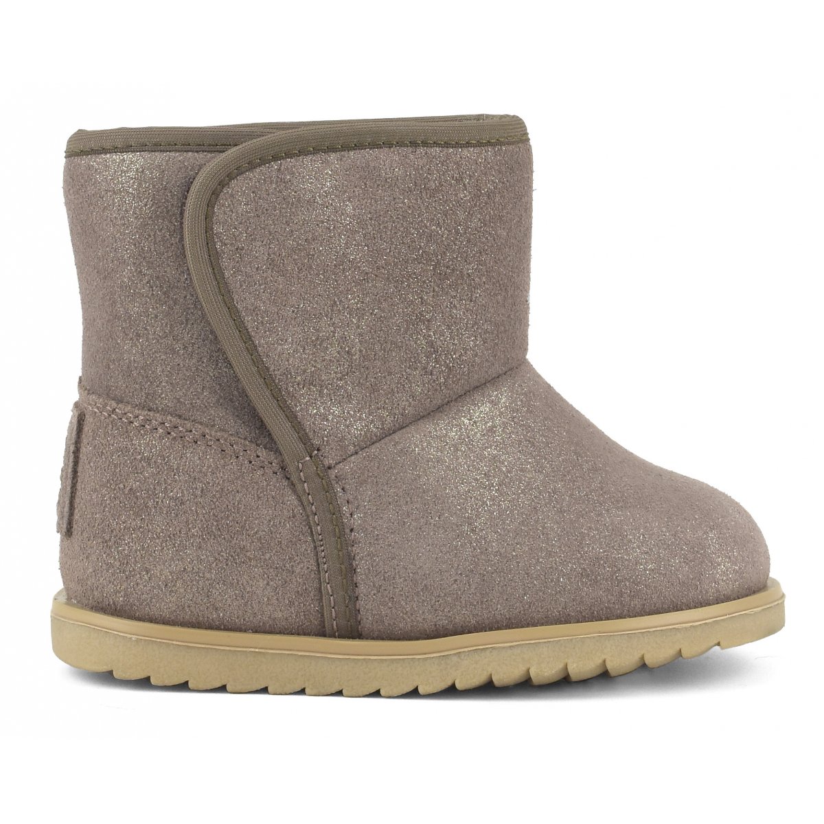 Bottes de neige en daim pailleté