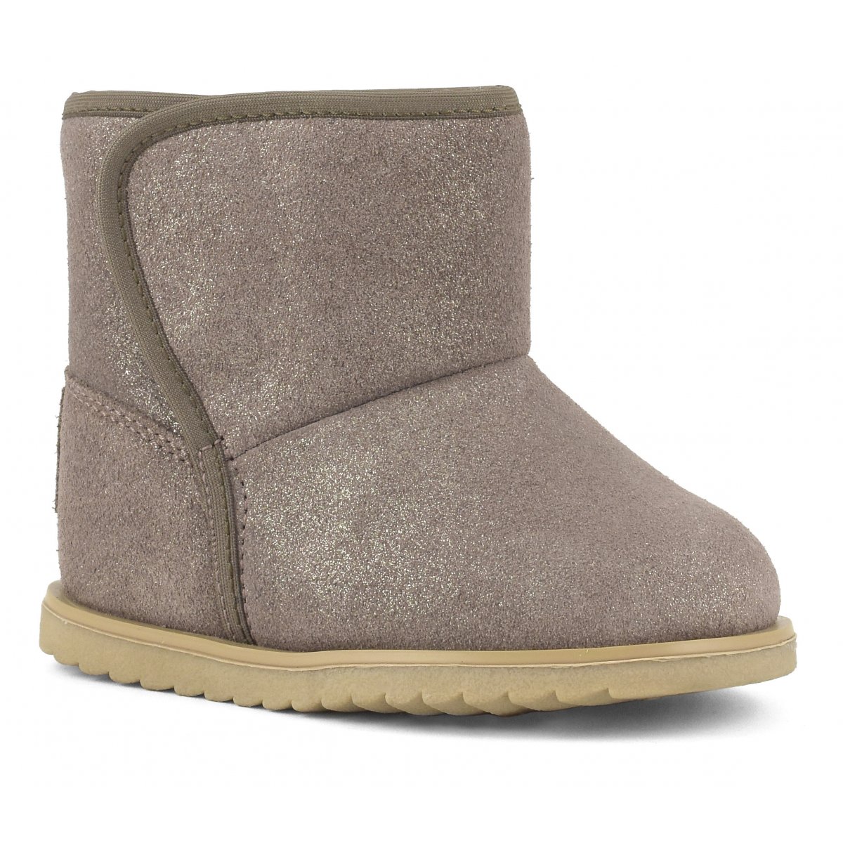 Bottes de neige en daim pailleté