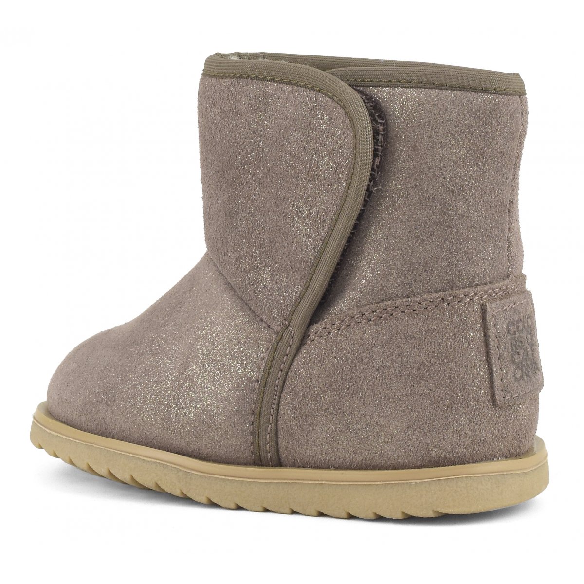 Bottes de neige en daim pailleté