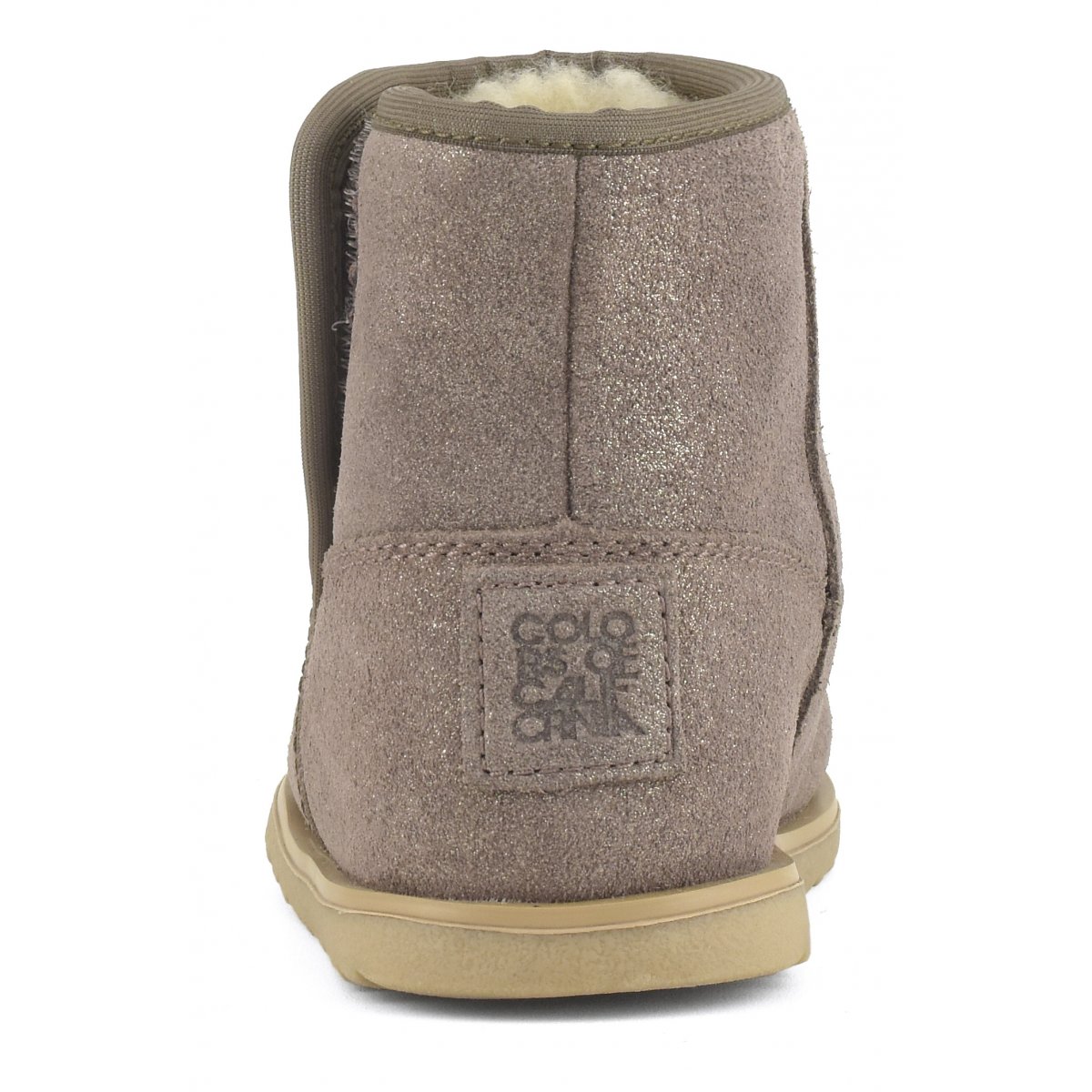 Bottes de neige en daim pailleté