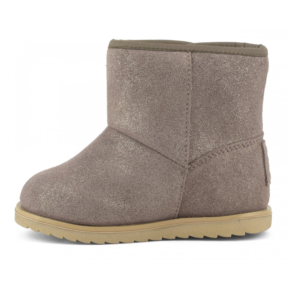Bottes de neige en daim pailleté