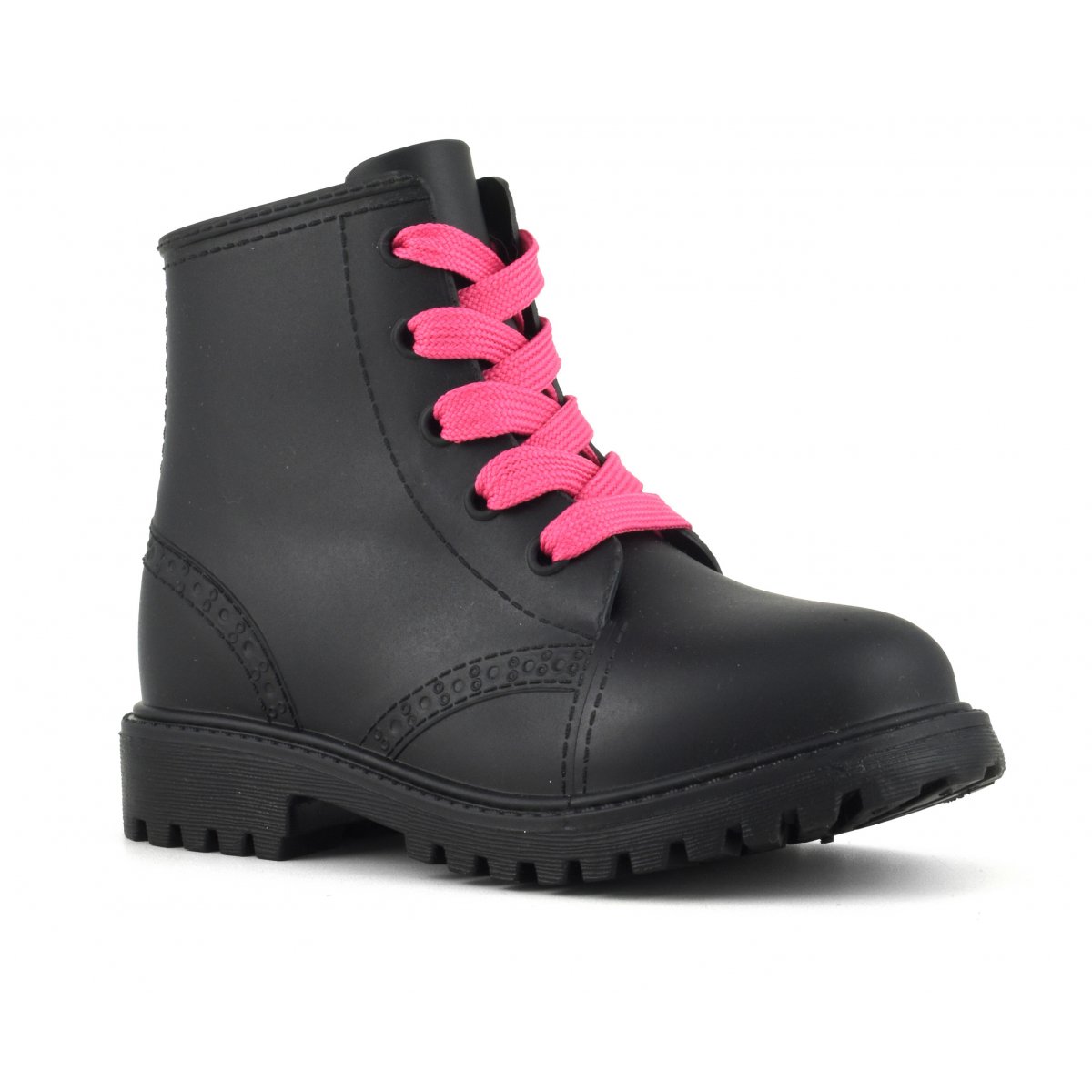 Bottines avec lacets et zip