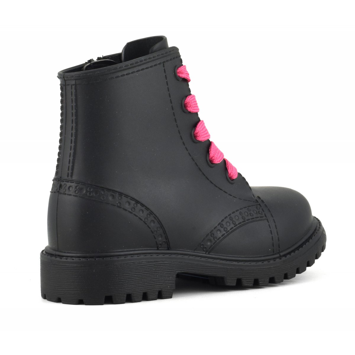 Bottines avec lacets et zip