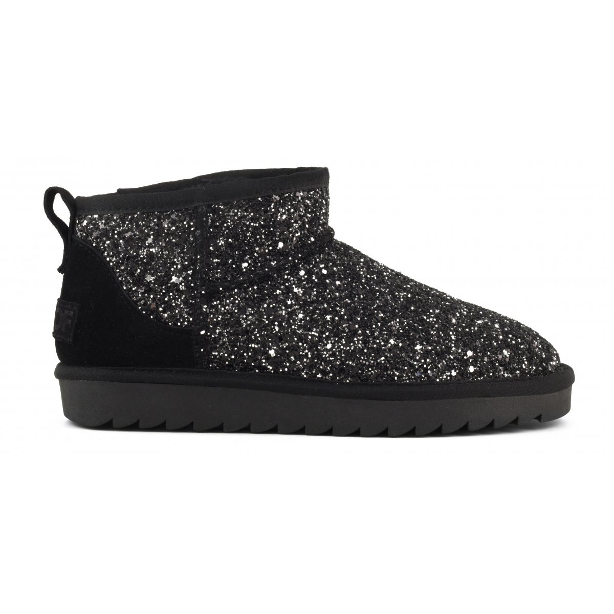 Ankle winter boot in glitter