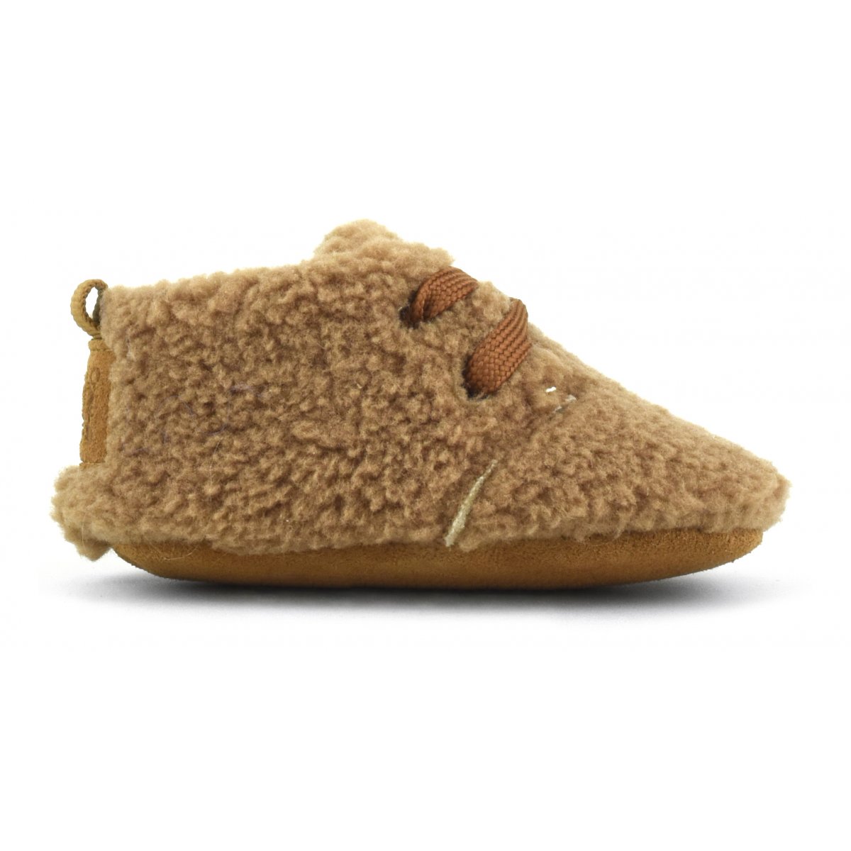 Botte de neige en fausse fourrure avec lacets