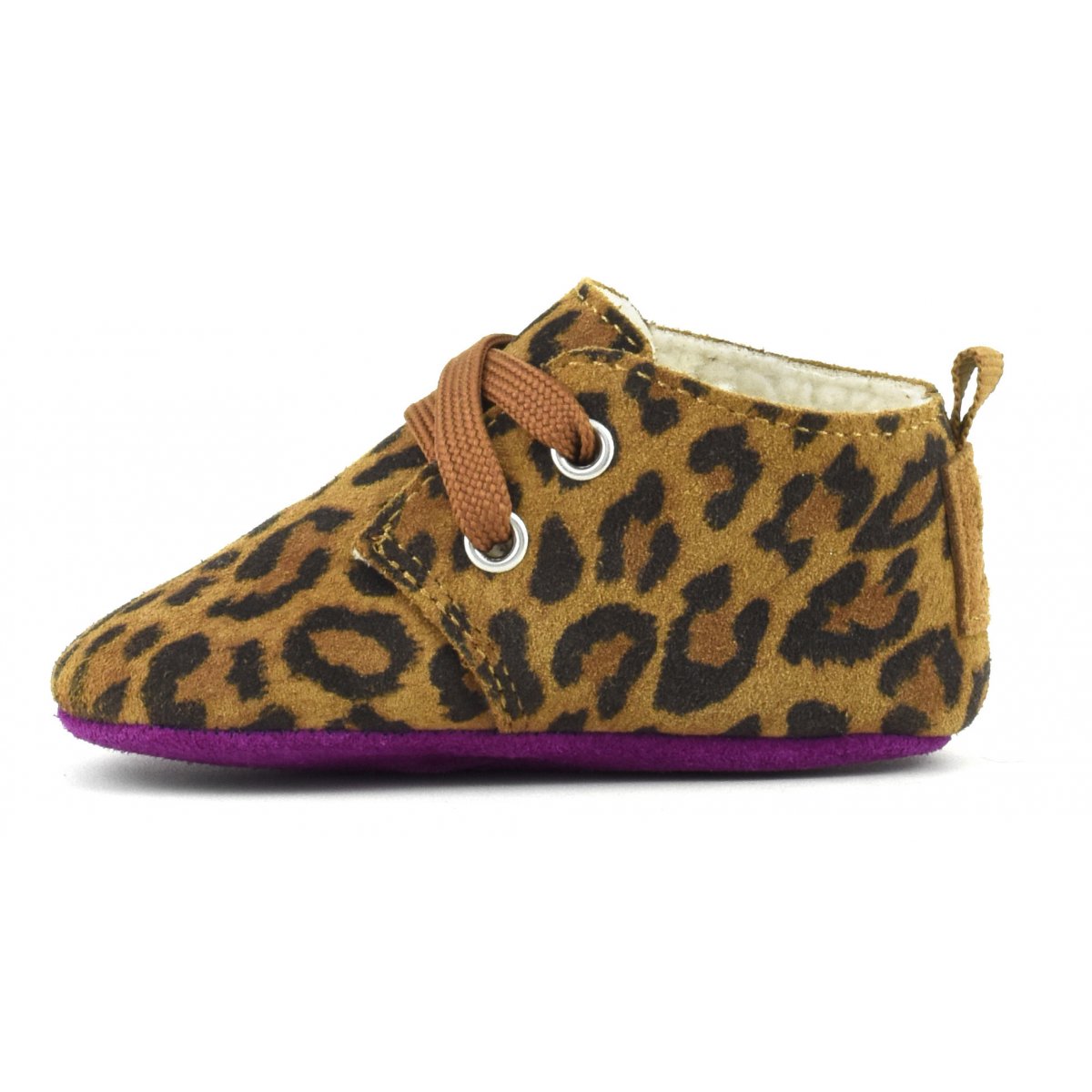 Bottines d’hiver en cuir suédé avec lacets