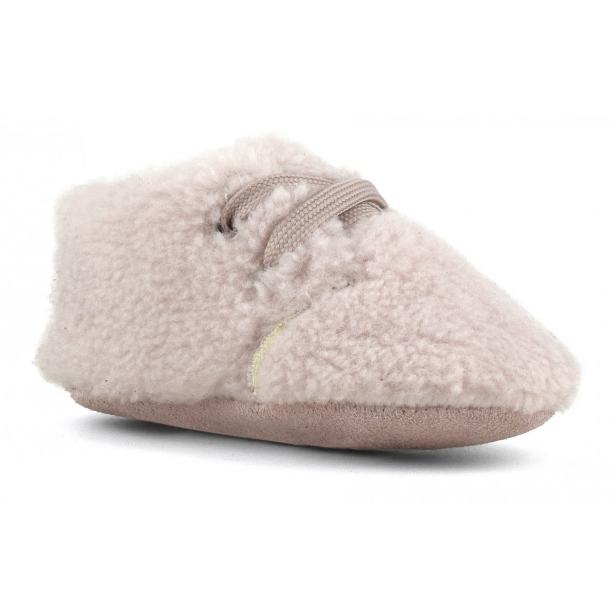 Botte de neige en fausse fourrure avec lacets