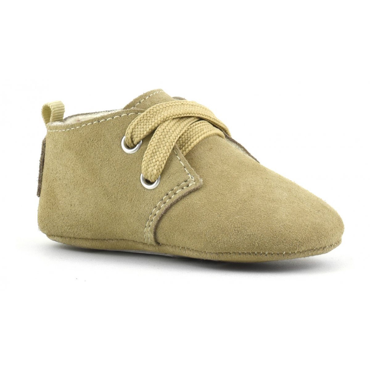 Bottines d’hiver en cuir suédé avec lacets