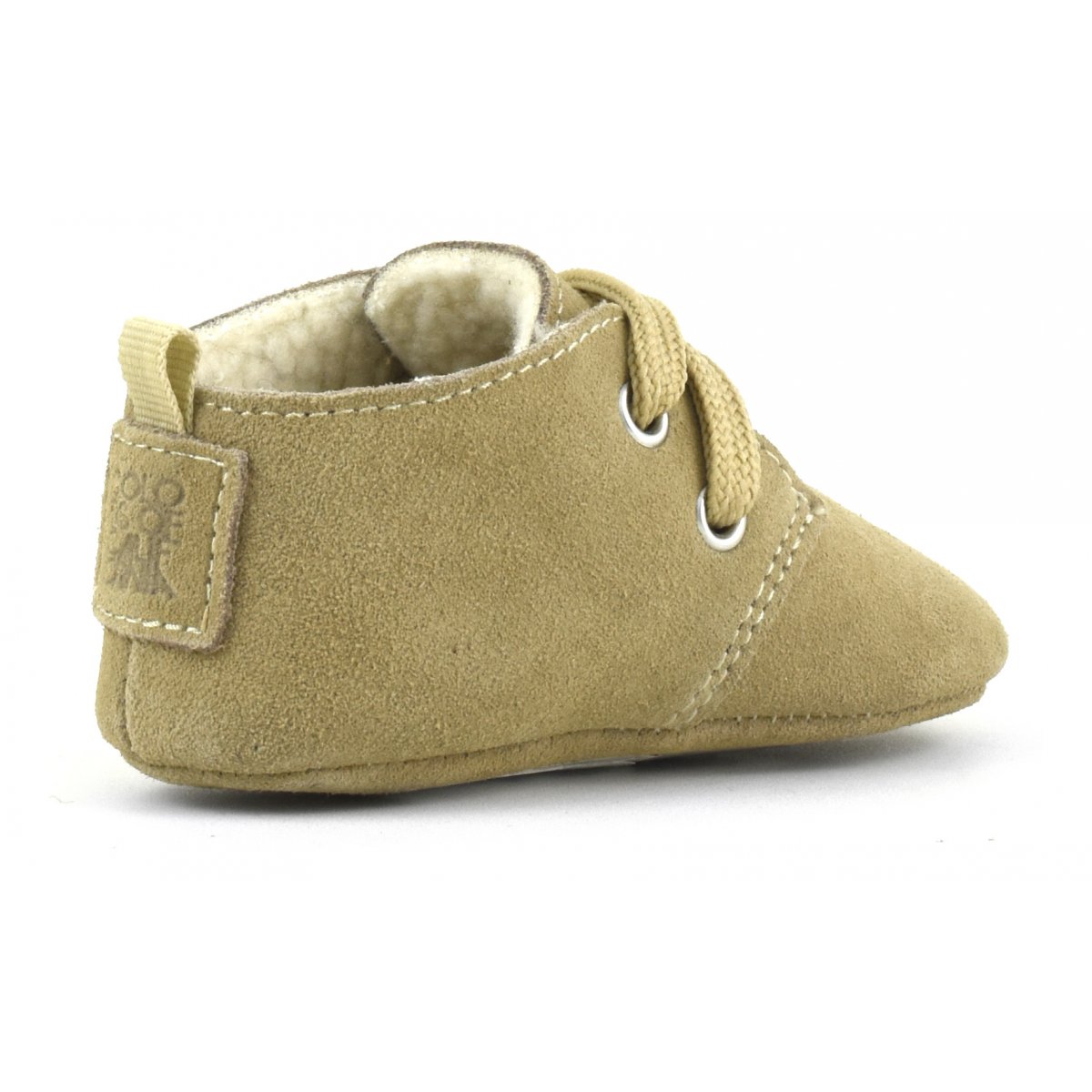 Bottines d’hiver en cuir suédé avec lacets