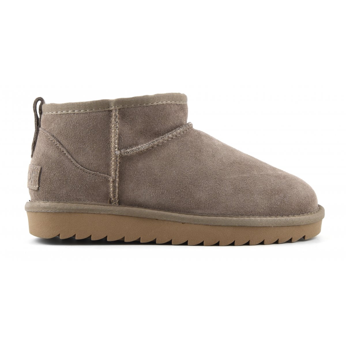 Short winter boot in suede with wool blend lining - Winter boots Colors ...