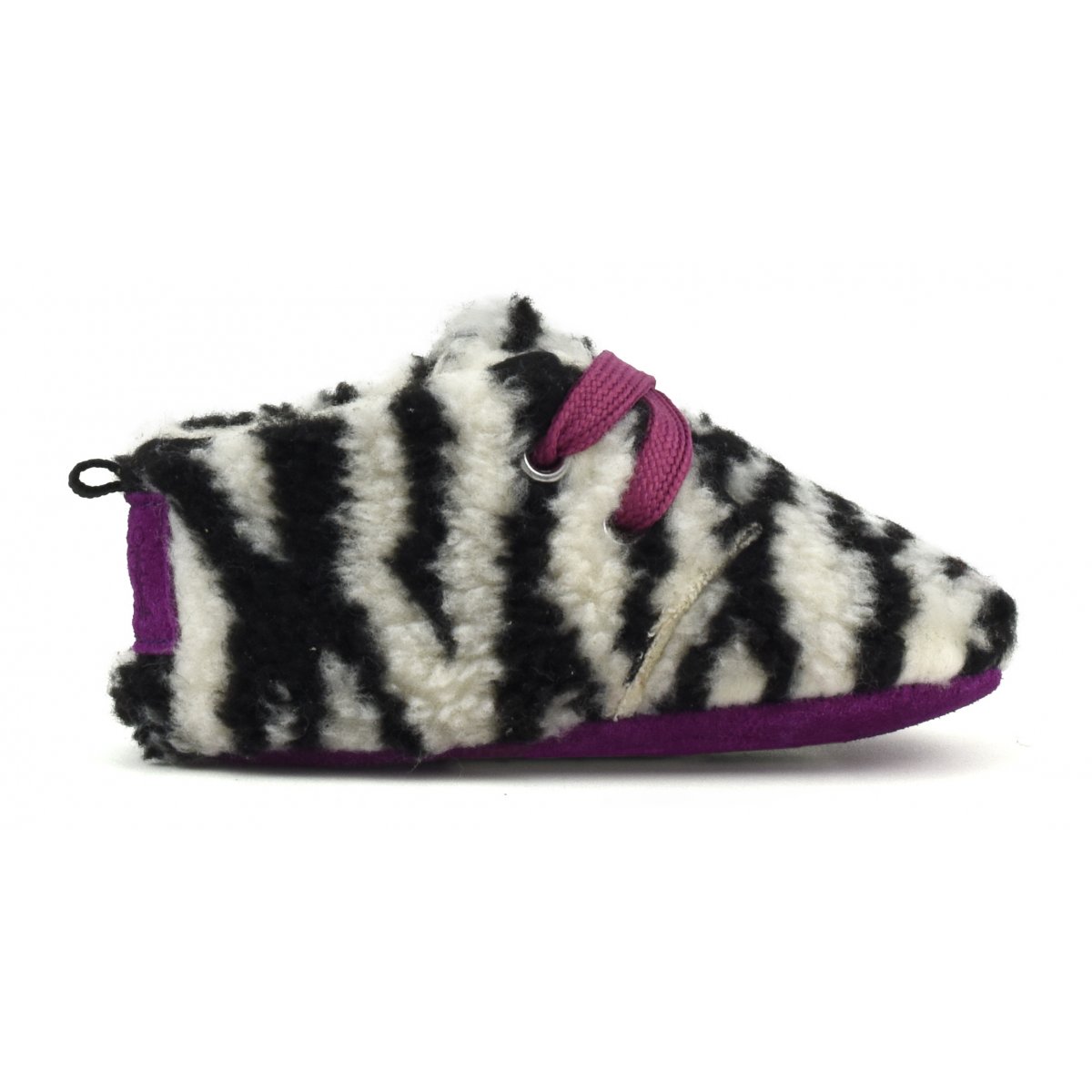 Botte de neige en fausse fourrure avec lacets