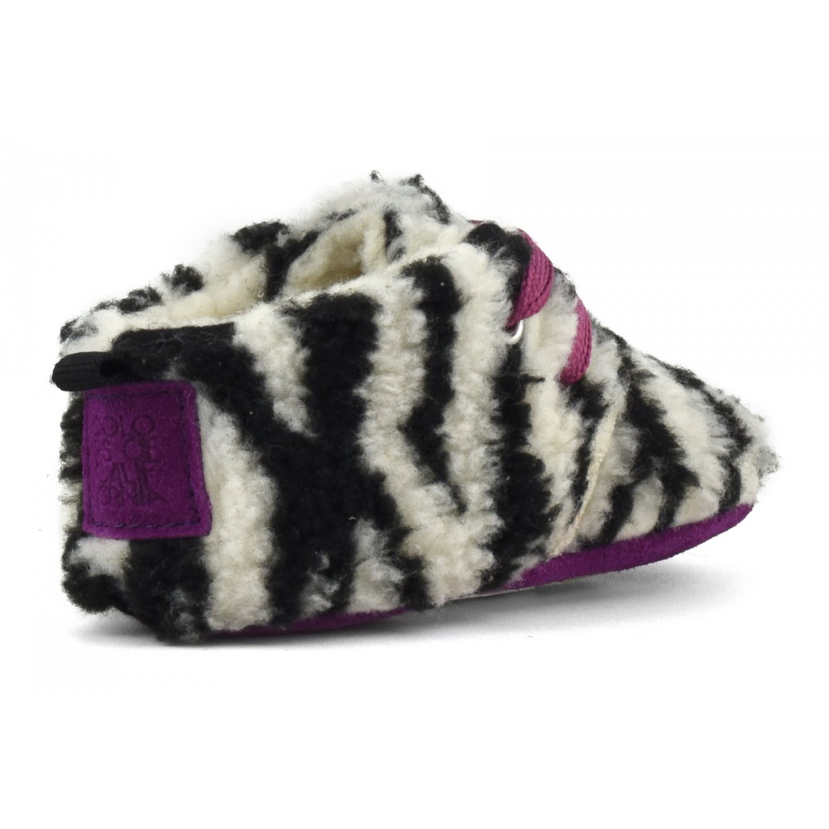 Botte de neige en fausse fourrure avec lacets