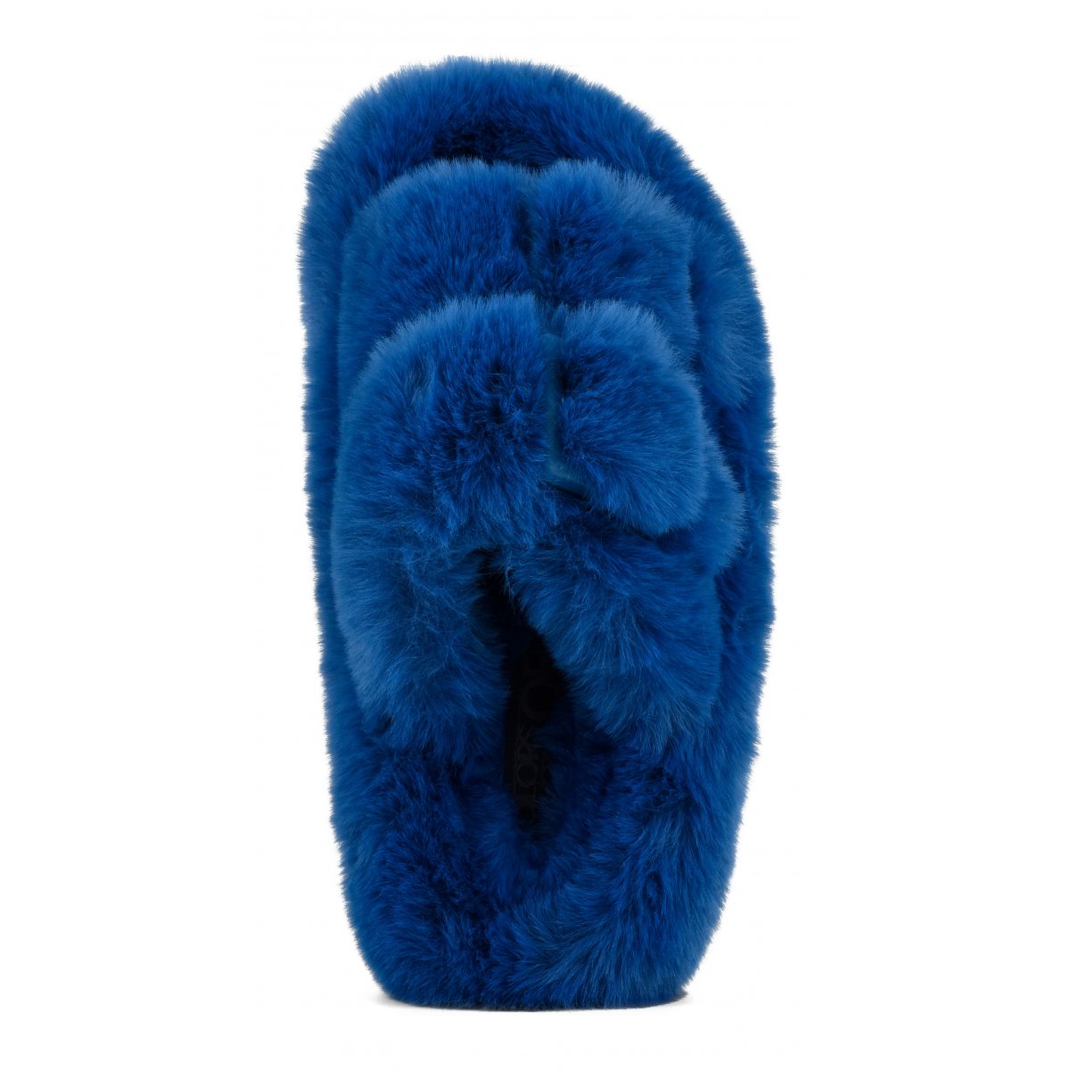 Chaussons ouverts façon mule en fourrure