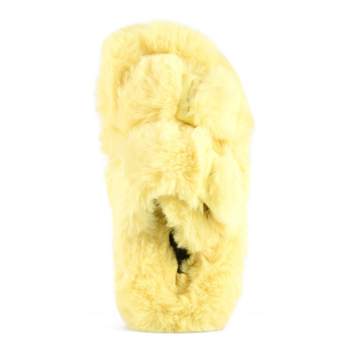 Chaussons ouverts façon mule en fourrure