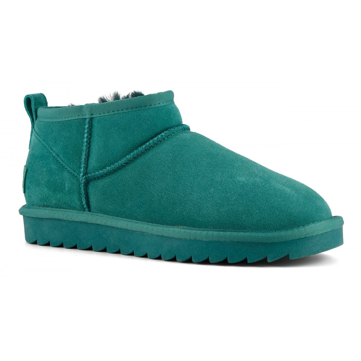 Bottines basses en cuir suédé