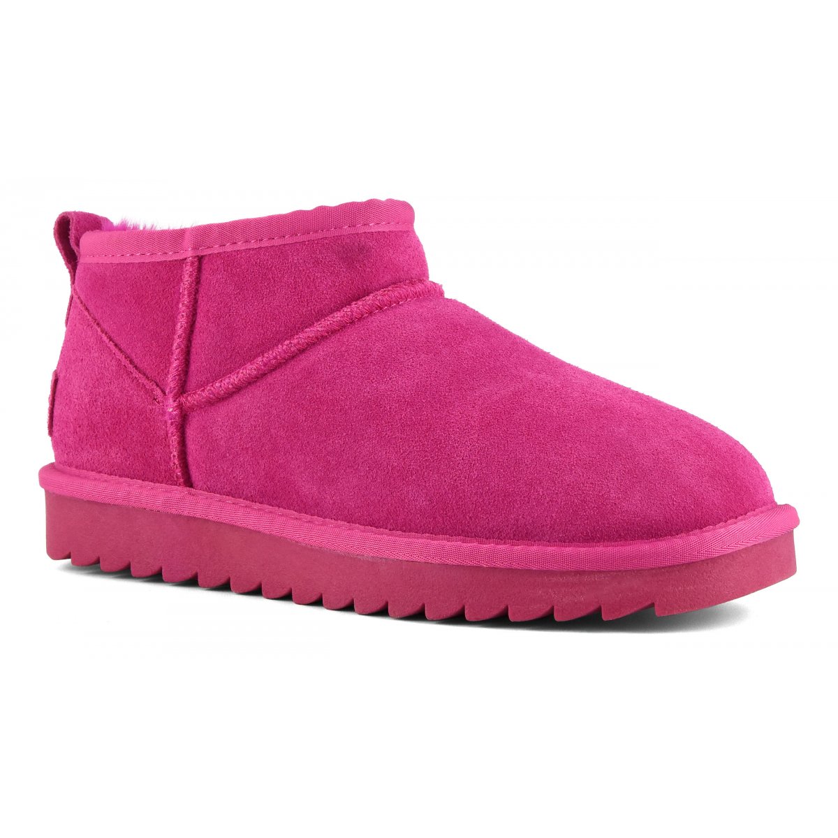 Bottines basses en cuir suédé