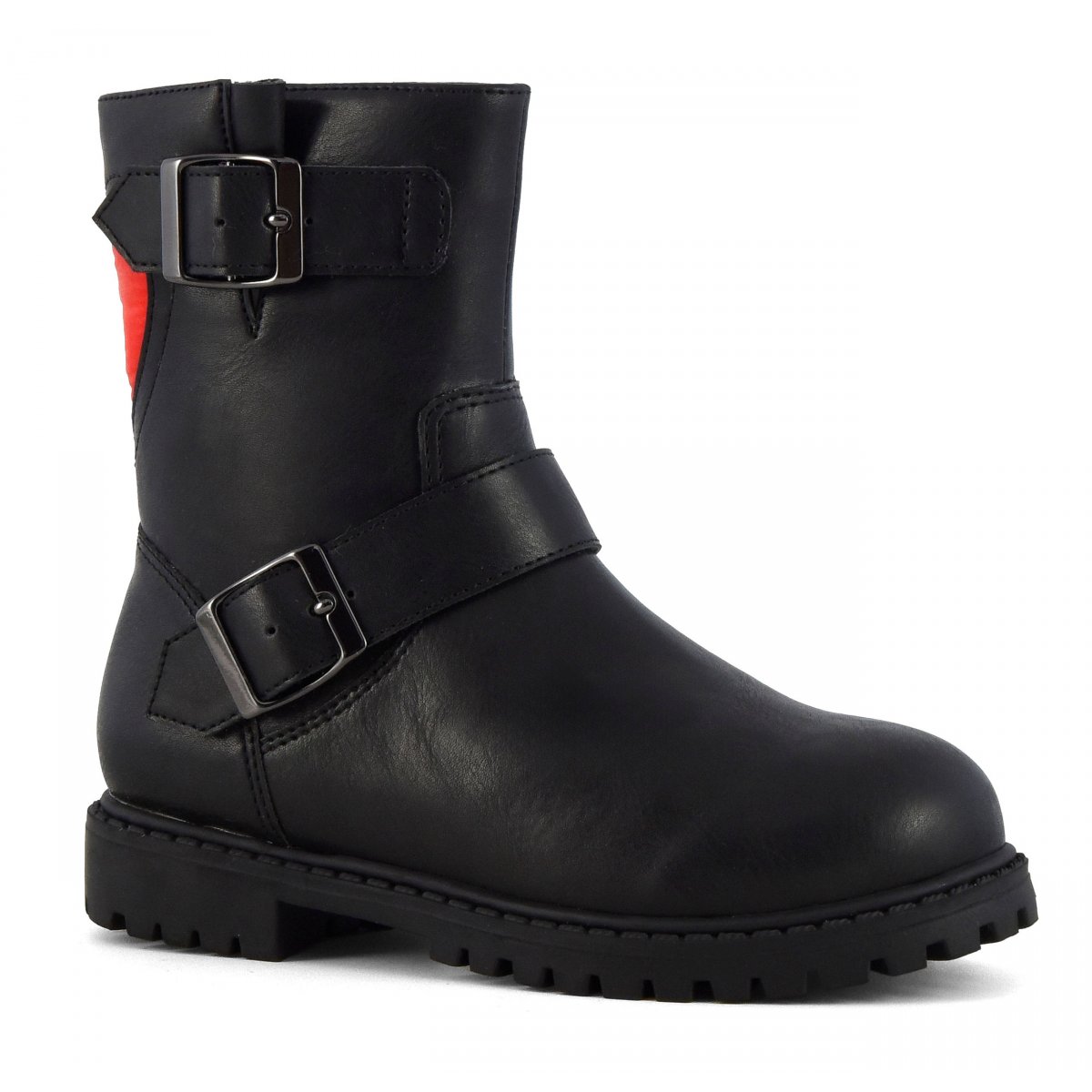 Bottines biker avec cœur