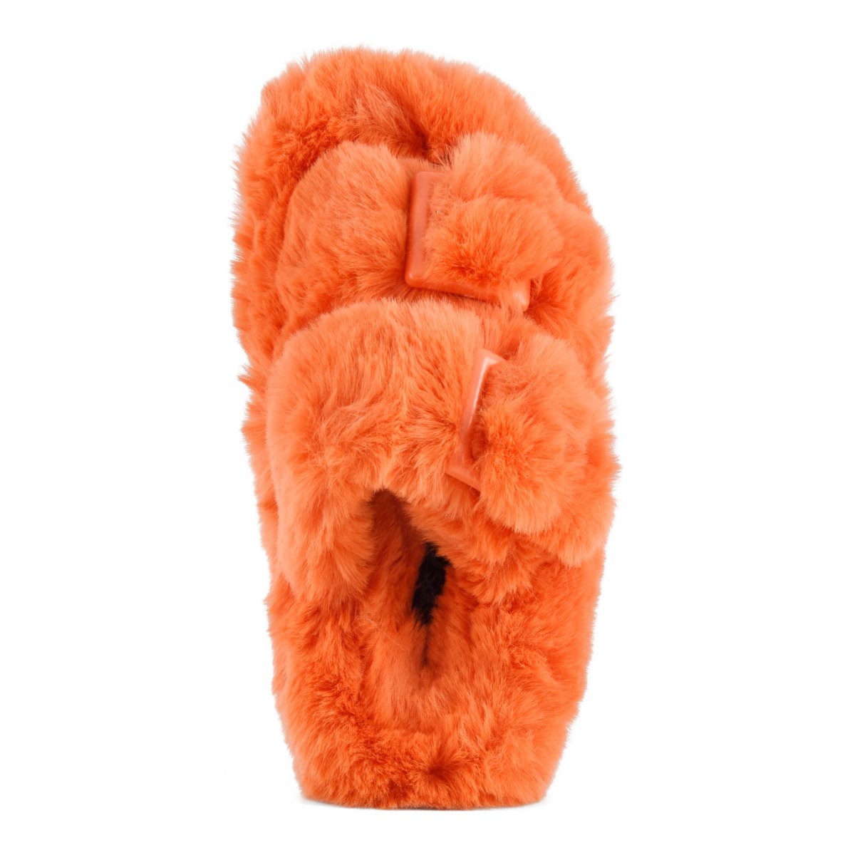 Chaussons ouverts façon mule en fourrure