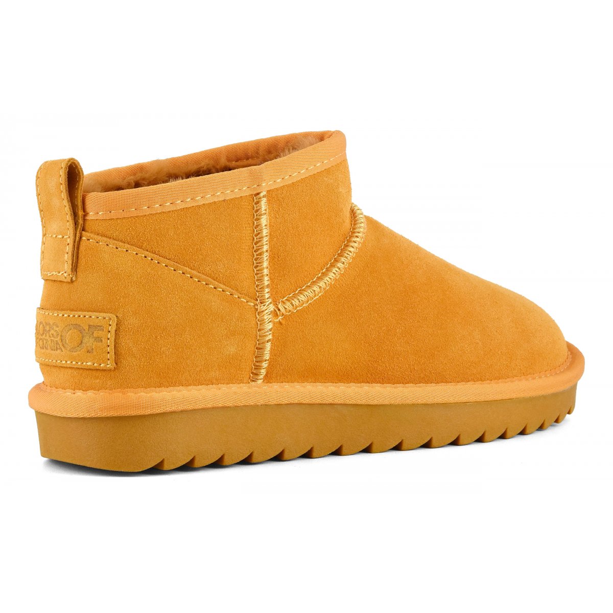 Bottines basses en cuir suédé