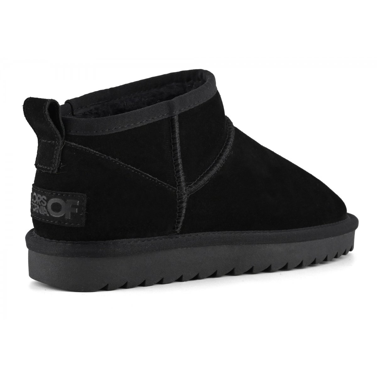Bottines basses en cuir suédé