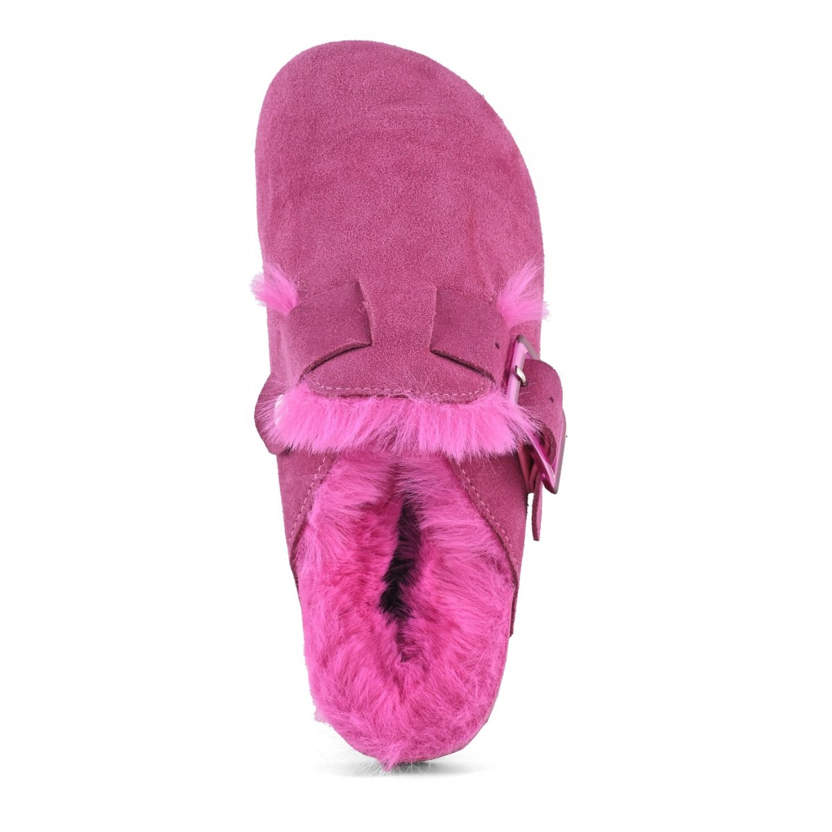 Sabots en cuir avec doublure en fourrure