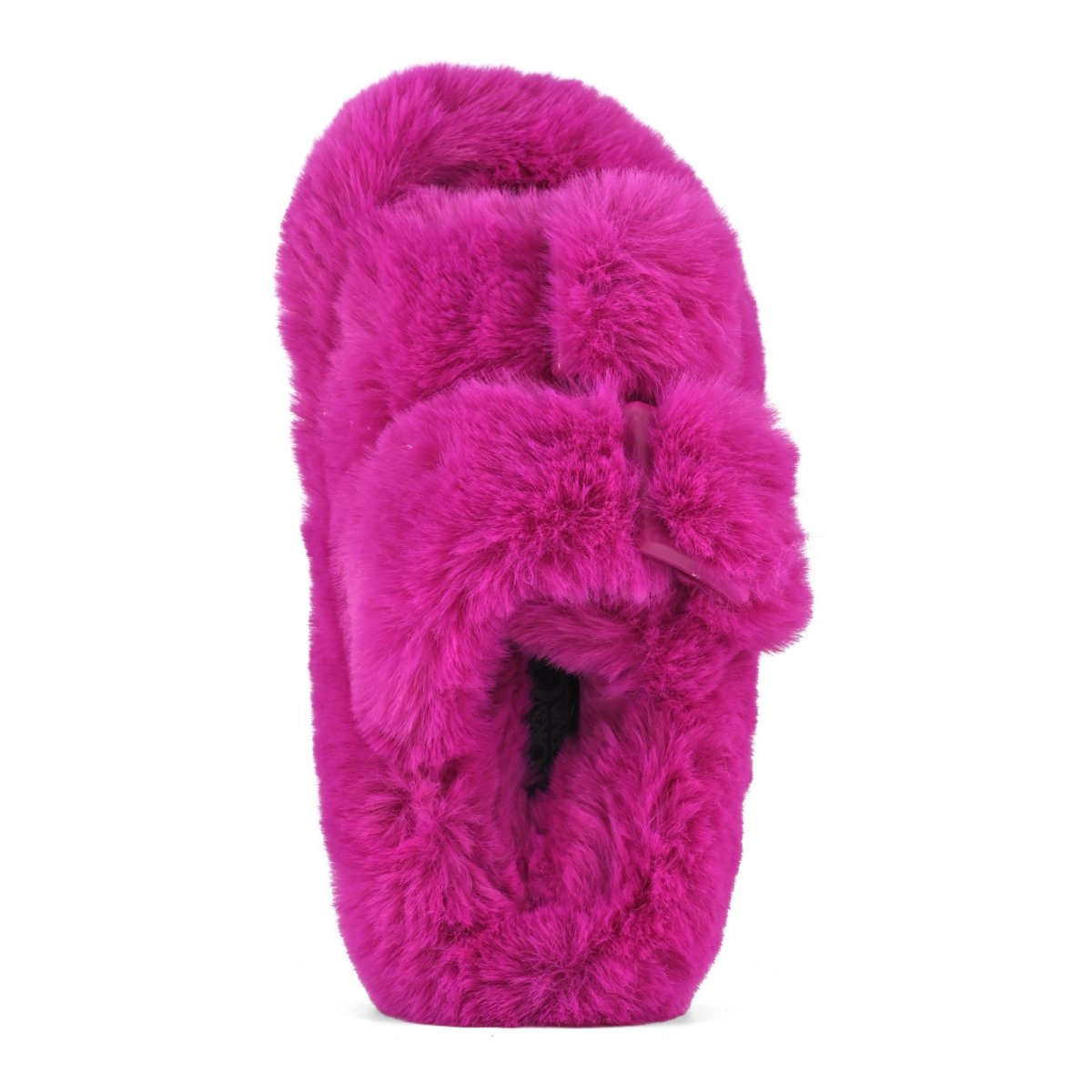 Chaussons ouverts façon mule en fourrure