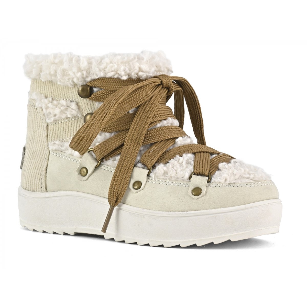 Bottes de neige en fourrure teddy