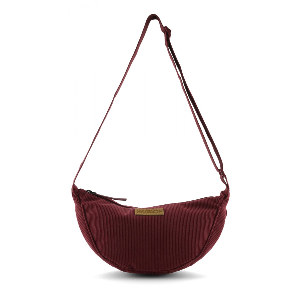 Sac bandoulière en velours côtelé