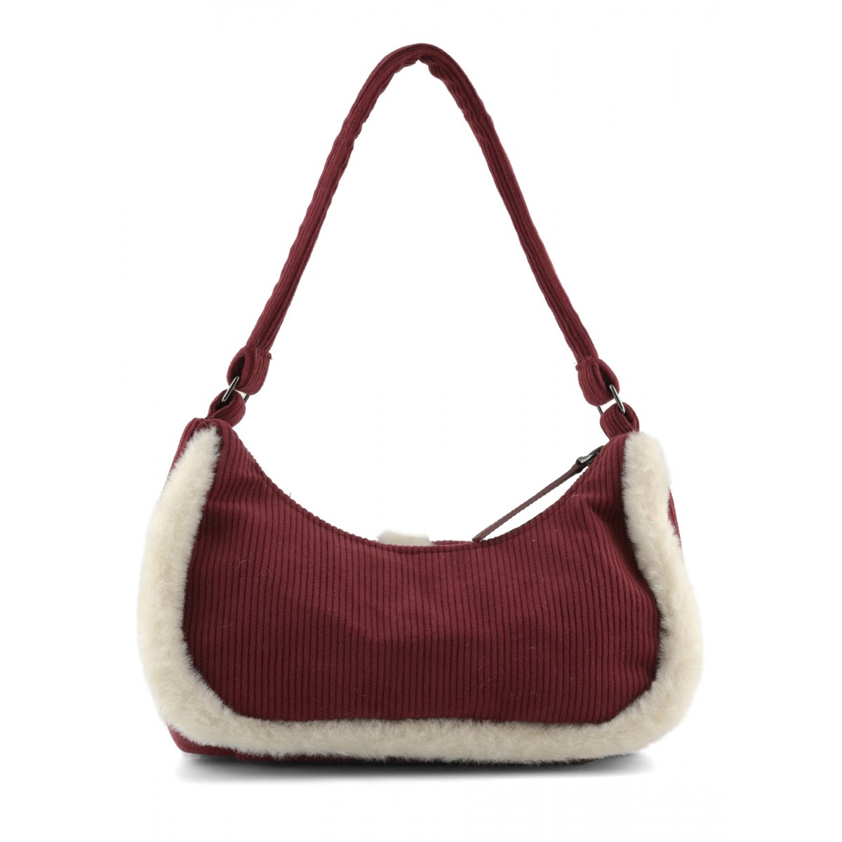 Mini corduroy sherpa bag