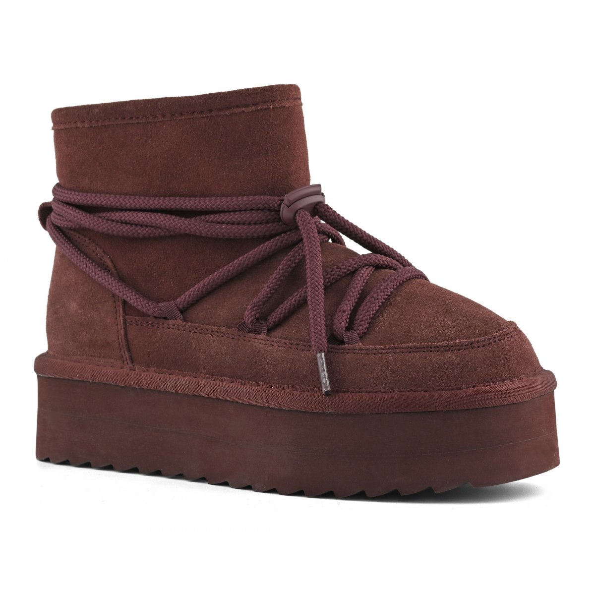 Bottes à plateau look mountain
