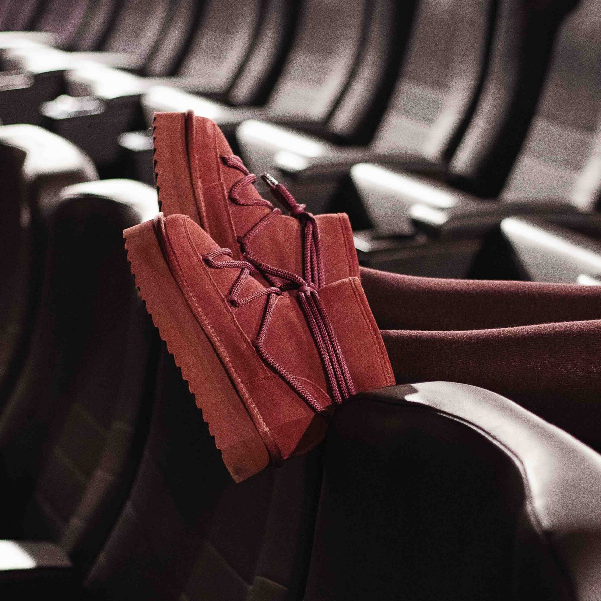 Bottes à plateau look mountain