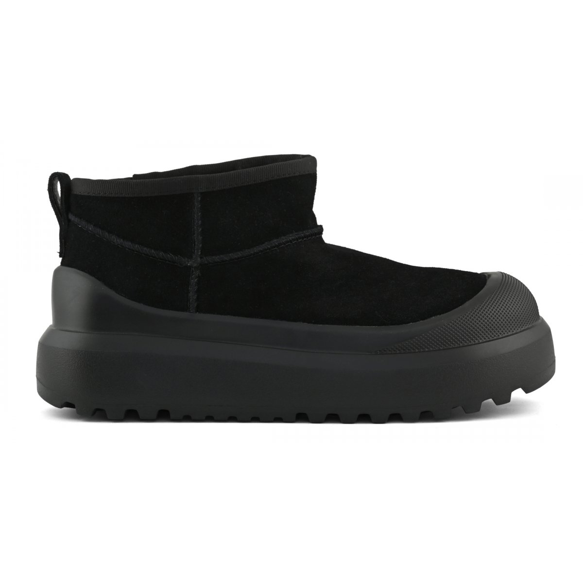 Bottes en daim à semelle monobloc