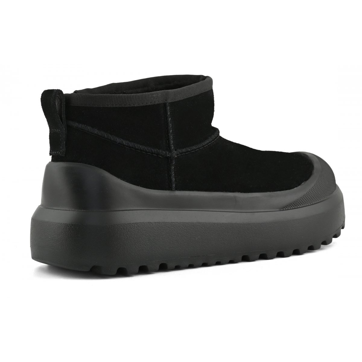 Bottes en daim à semelle monobloc