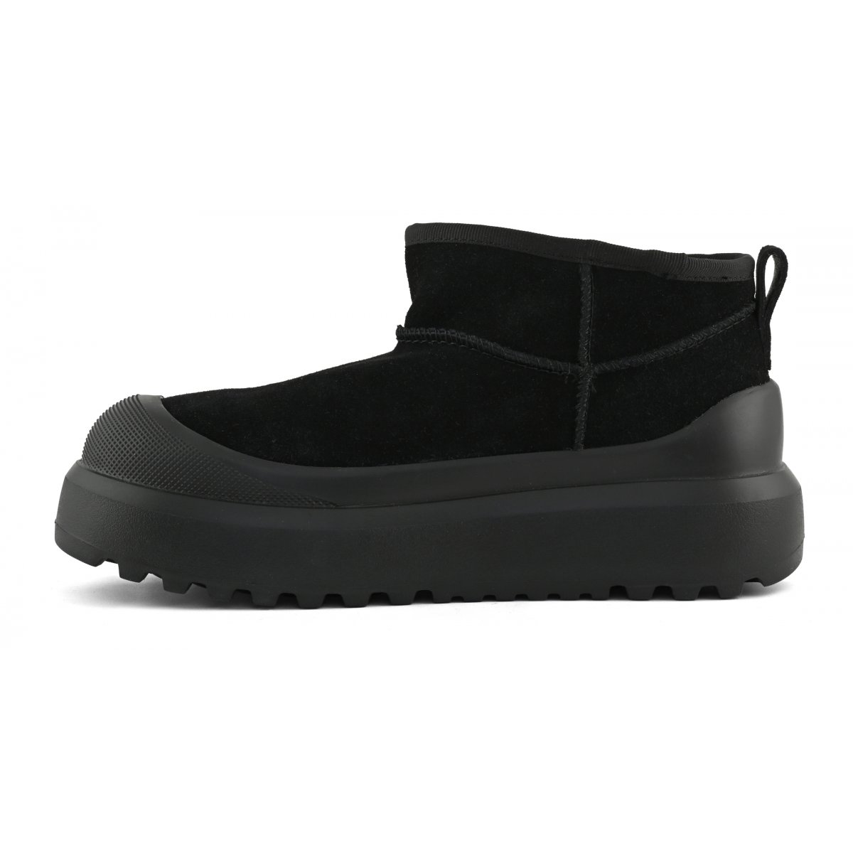 Bottes en daim à semelle monobloc