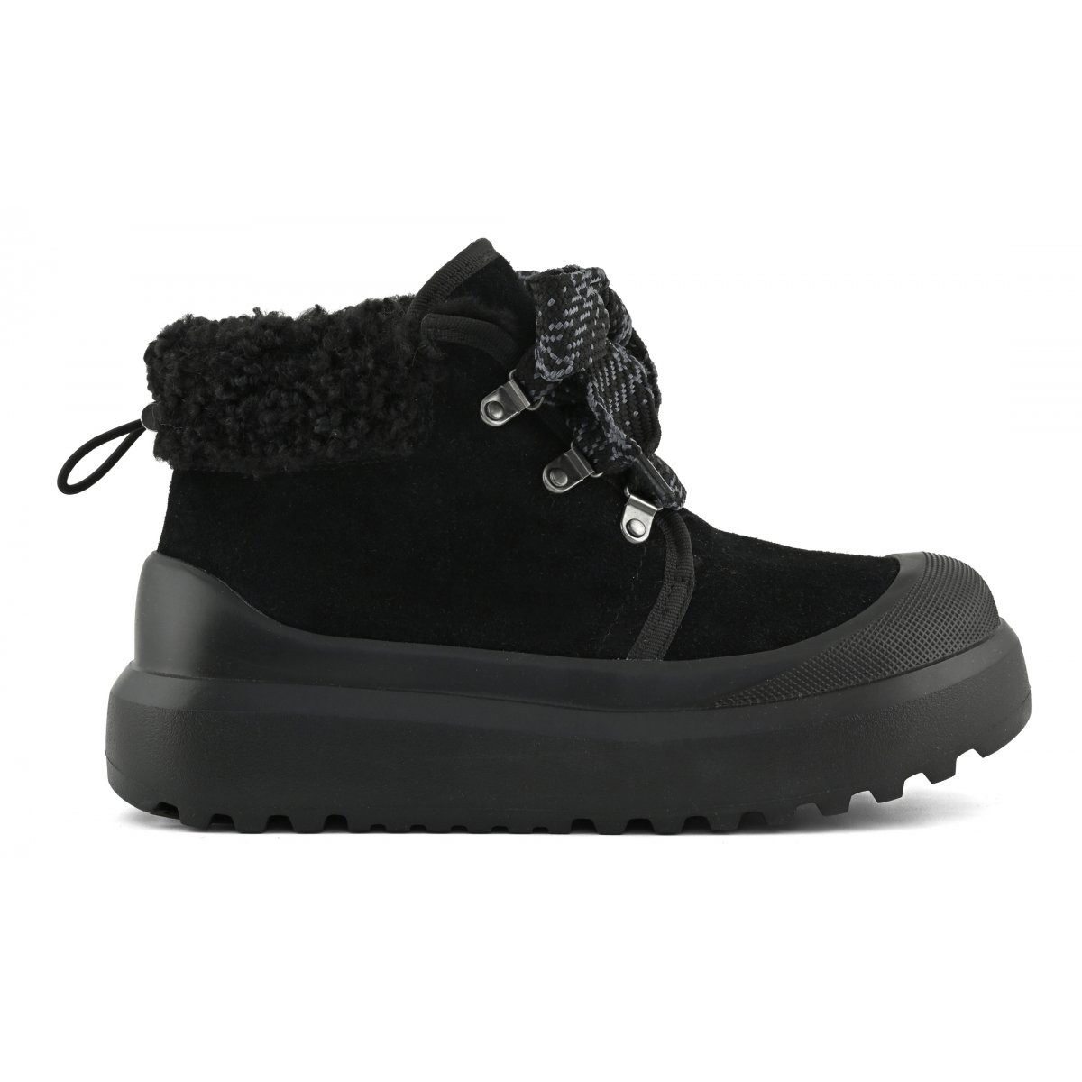 Bottes à lacets à semelle monobloc