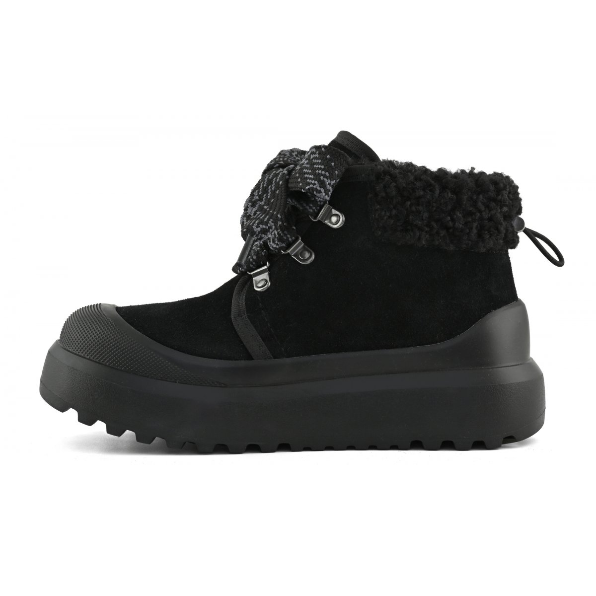 Bottes à lacets à semelle monobloc
