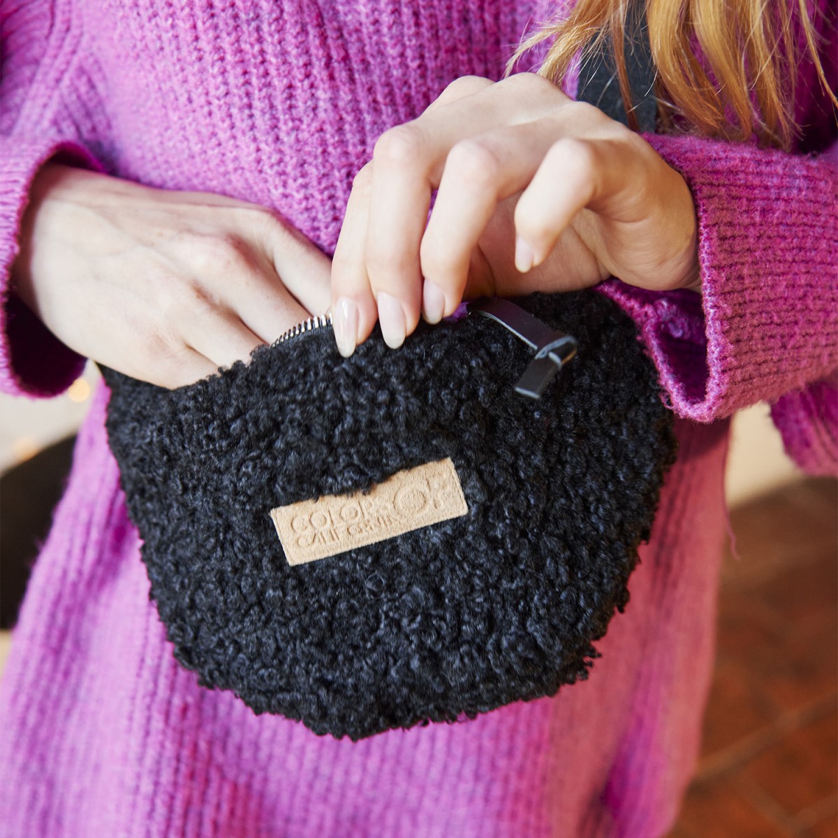 Sac Teddy avec fermeture éclair