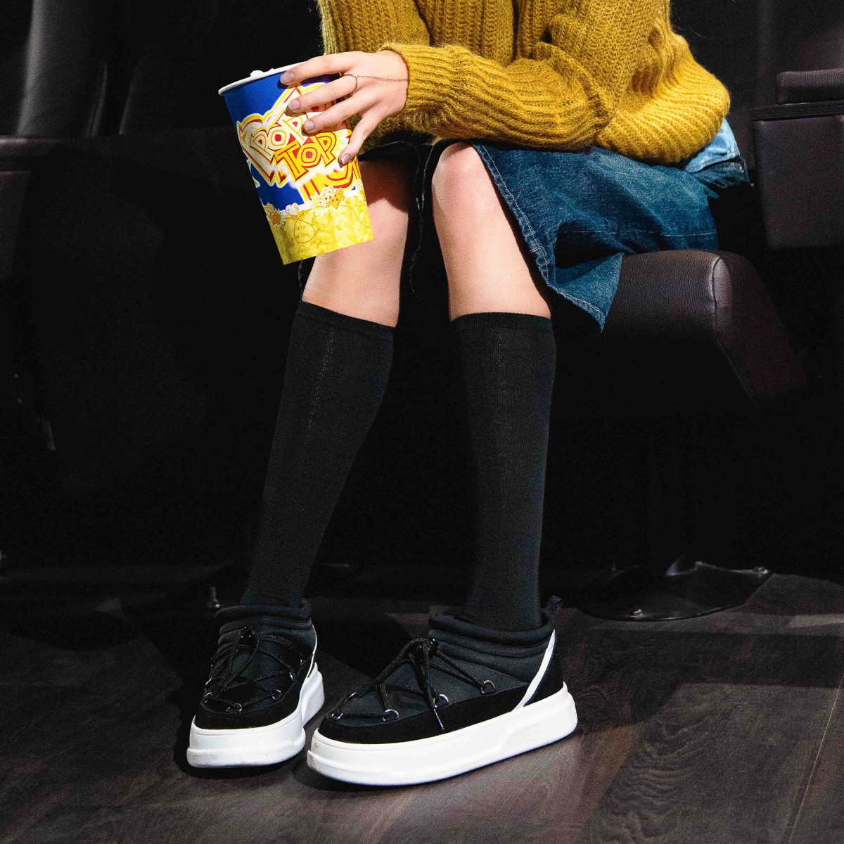 Baskets en nylon au look montagne