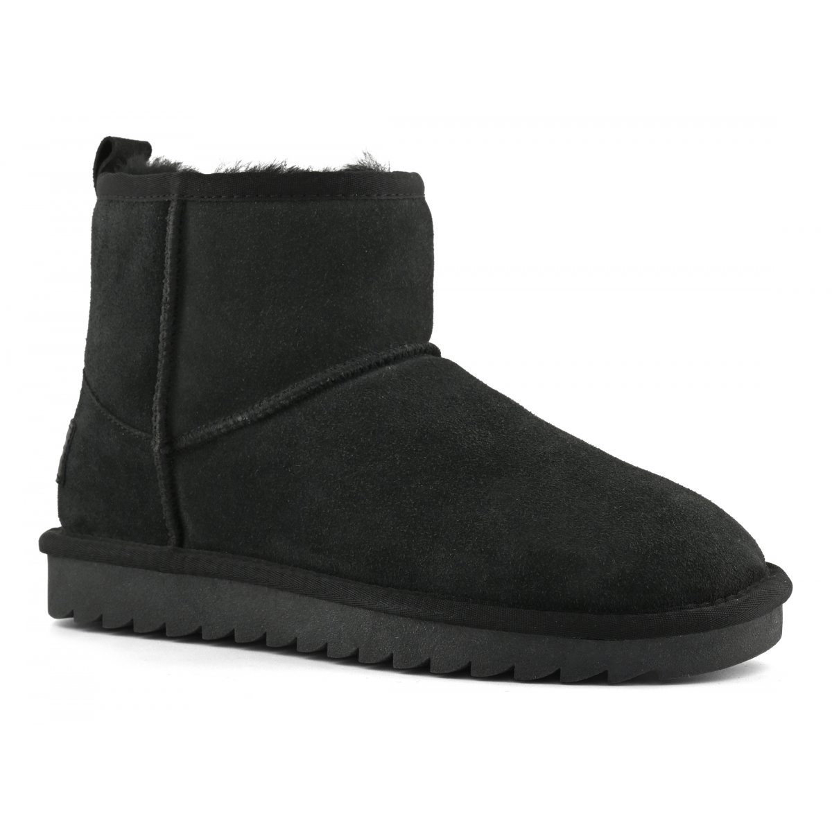 Botte en peau de mouton et daim