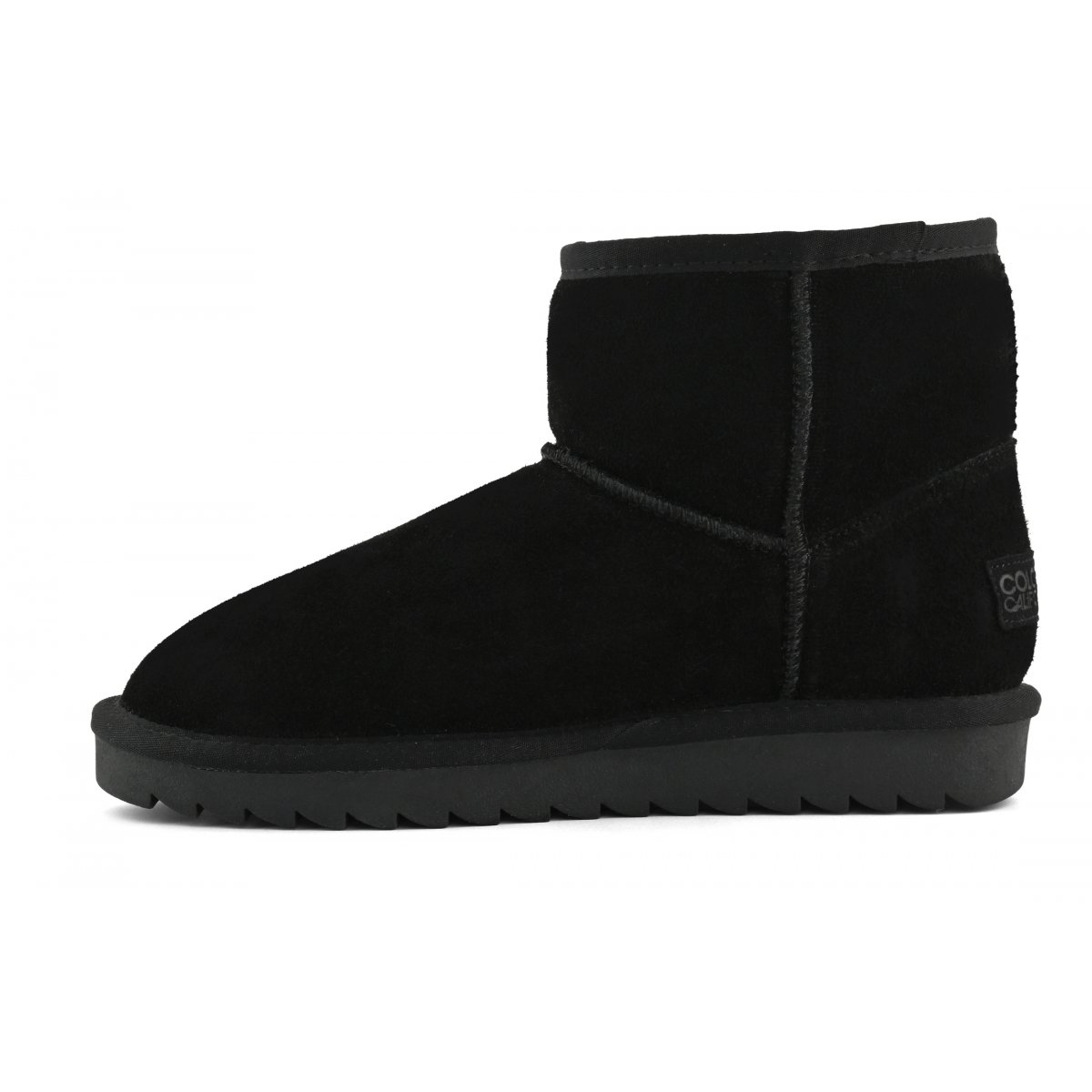 Bottines en cuir suédé
