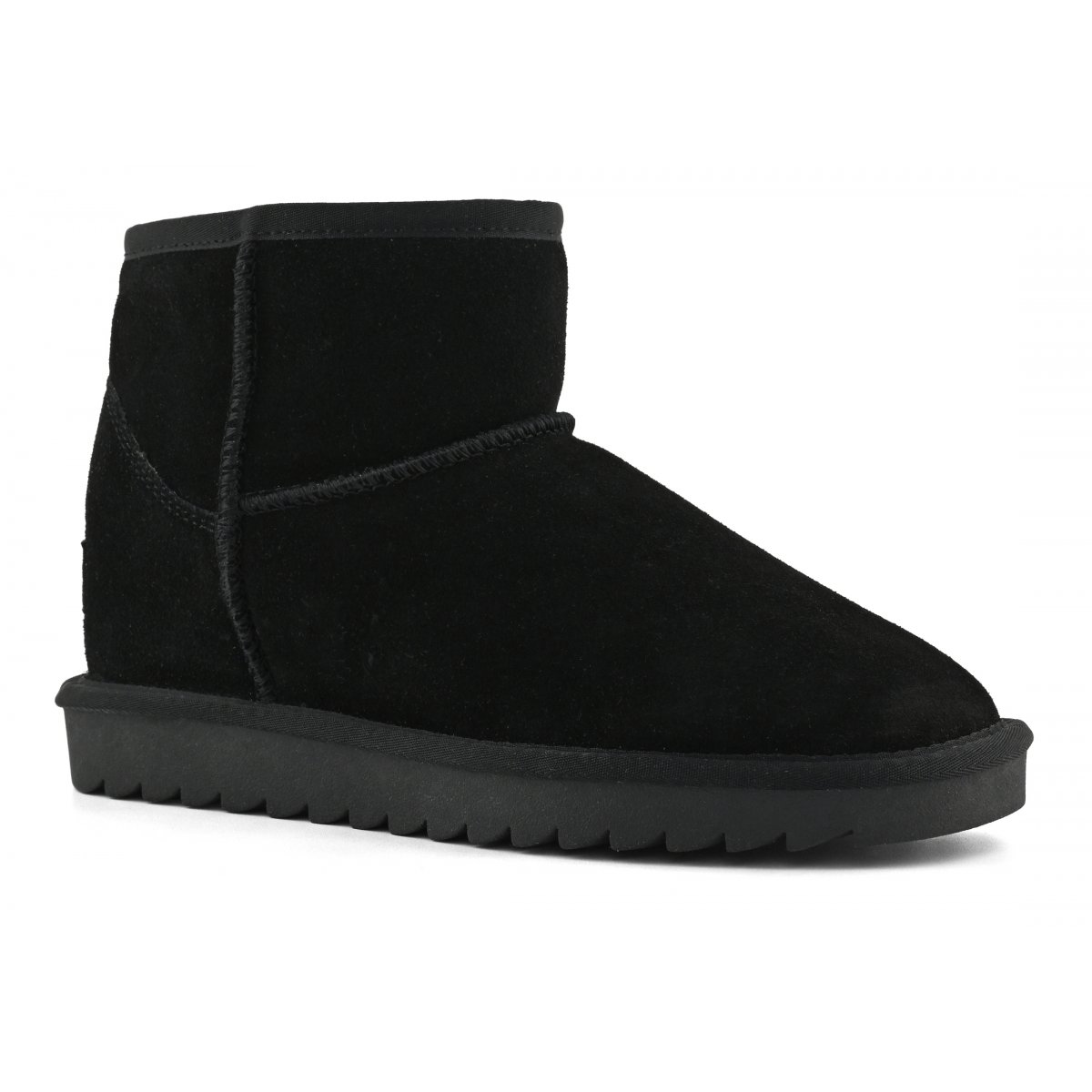 Botte d'hiver en daim avec cale intérieure